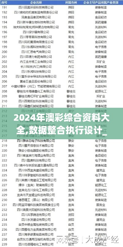 2024年澳彩综合资料大全,数据整合执行设计_iPad2.239