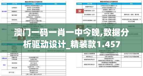 澳门一码一肖一中今晚,数据分析驱动设计_精装款1.457