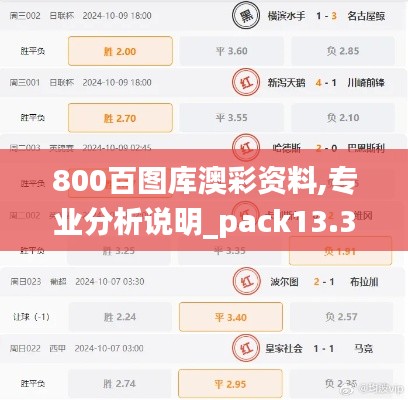 800百图库澳彩资料,专业分析说明_pack13.340