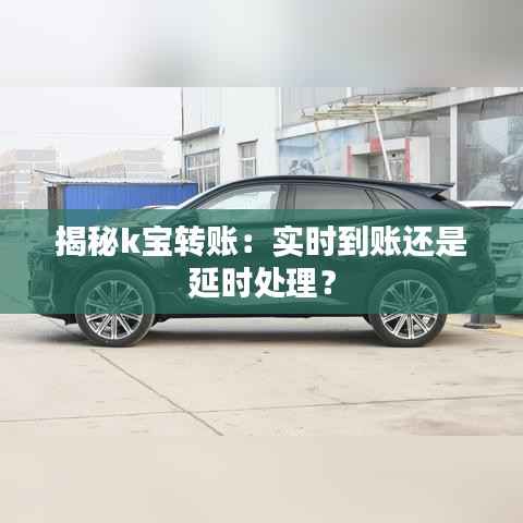 揭秘k宝转账：实时到账还是延时处理？