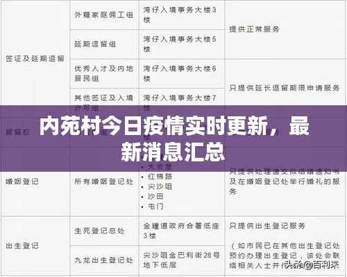 内苑村今日疫情实时更新，最新消息汇总