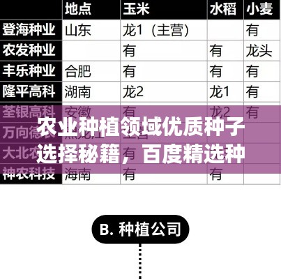 农业种植领域优质种子选择秘籍,百度精选种子大全助你轻松找到最佳种植伙伴